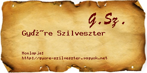 Györe Szilveszter névjegykártya